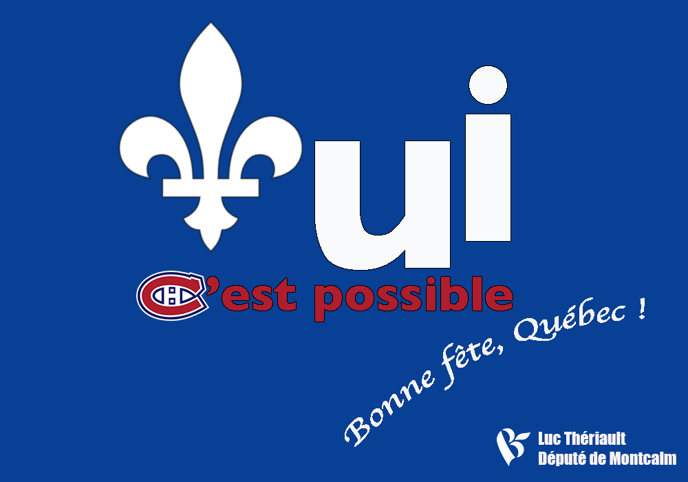 TOUT est possible quand on commence par y croire. Bonne fête nationale !⚜️ 
#paysQuébec #blocqc #polqc #polcan #fêtenationale #gohabsgo #Habs2021