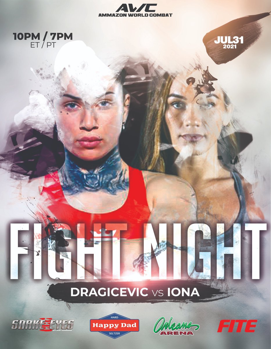 The Featherweight and Flyweight Championship tournaments continue as we move onto the Semi-Finals July 31st with AWC Fight Night 2 live from Las Vegas, <a href="/LuckyLucija/">Lucija Dragicevic</a> vs @MeleXSoul for more details: awcsports2021.wixsite.com/ammazon/upcomi…