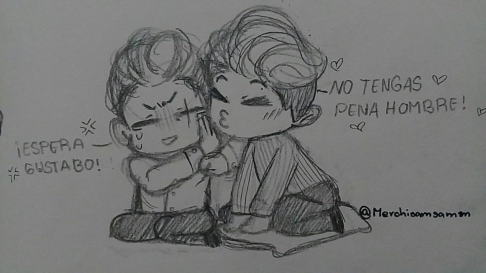 DxMerxy's tweet photo. INTENABO ESPOSOS SI SON!
Practicando para dibujar en chibi, y que mejor que con este par :D 💞
#intenabo #jackconway #gustabogarcia #jacktabo #Fanarts https://t.co/rHouhGu6Ne