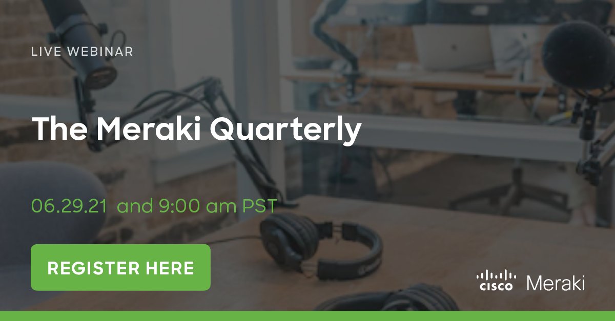 meraki's tweet photo. Over the past three months, we've been busy at work on the #CiscoMeraki platform. Join us on Tuesday, June 29, at 9 AM PT to stay up-to-date and get questions answered in this live Q&amp;A with our Head of Market Strategy Juan Vela. Register now: https://t.co/moCjHFquI9 https://t.co/azpU9dCvEp