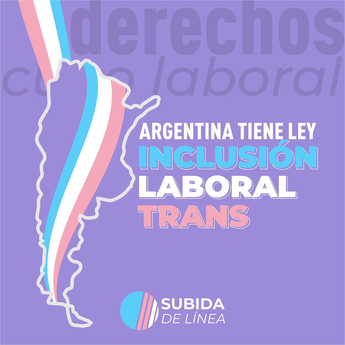 SubidadeLinea's tweet photo. #CupoLaboralTravestiTrans Con 55 votos a favor, 1 en contra y 1 abstención, en el Senado del Congreso de la Nación, quedó aprobada la Ley de Cupo e Inclusión Laboral Travesti Trans - Ley Diana Sacayán / Lohana Berkins. https://t.co/FH5tUX9qJT