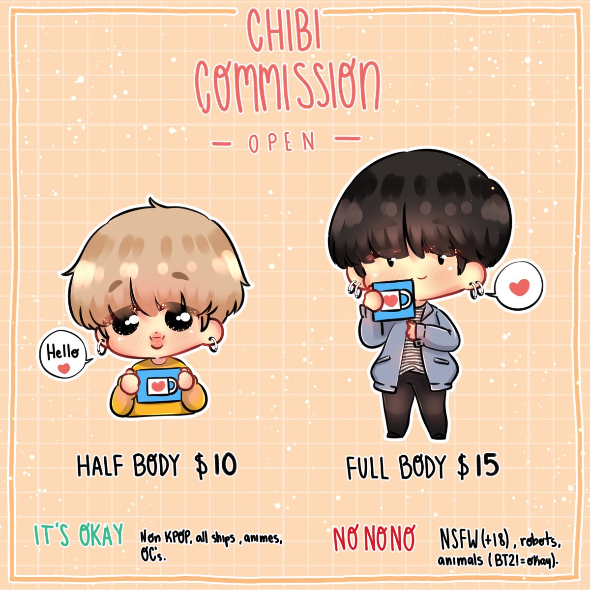 nooniedraws's tweet photo. [RT are appreciate 🥲💛]

Hello 🥺

I'm opening emergency commissions, I'm not working anymore (😞) and I will back to Brazil soon so I'm not going to limit the slots. 

Thank you 🥺✨💛

https://t.co/7droZghOUP https://t.co/imosn0nJdA