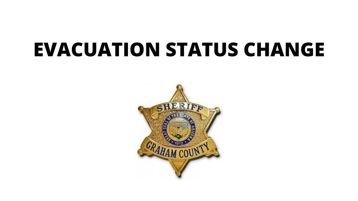 PinnacleInfo21's tweet image. The Graham County Sheriff's Office has lifted evacuations for Black Rock. Residents may return home. 👏 #PinnacleFire #AZFire @GrahamCounty
