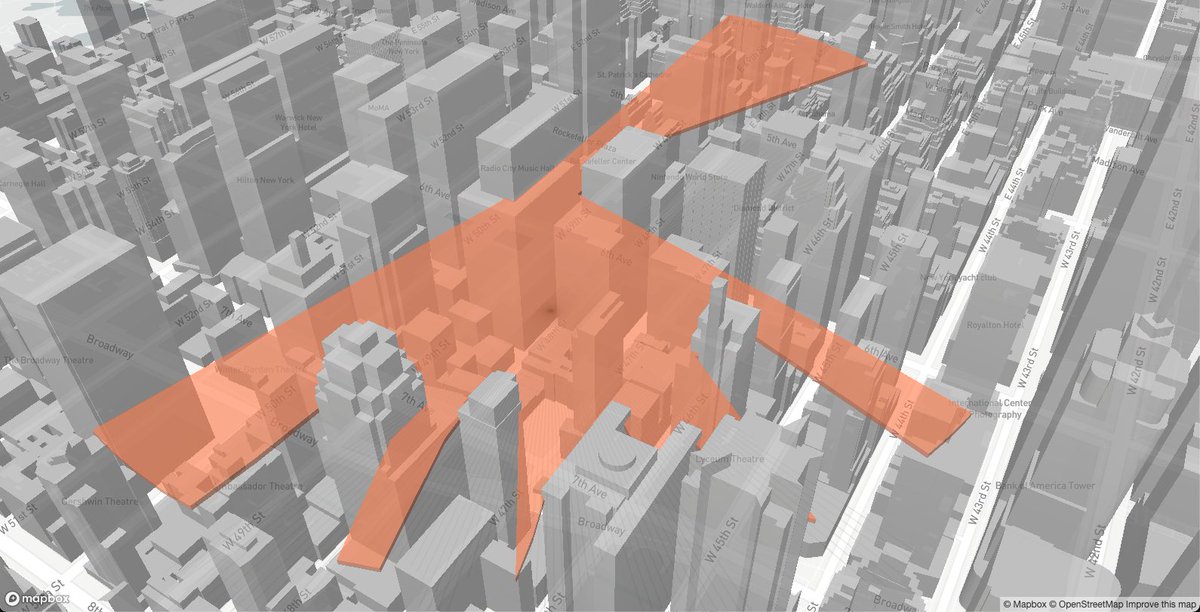 willy_maps's tweet image. Extruded viewsheds with @Mapbox #turfjs