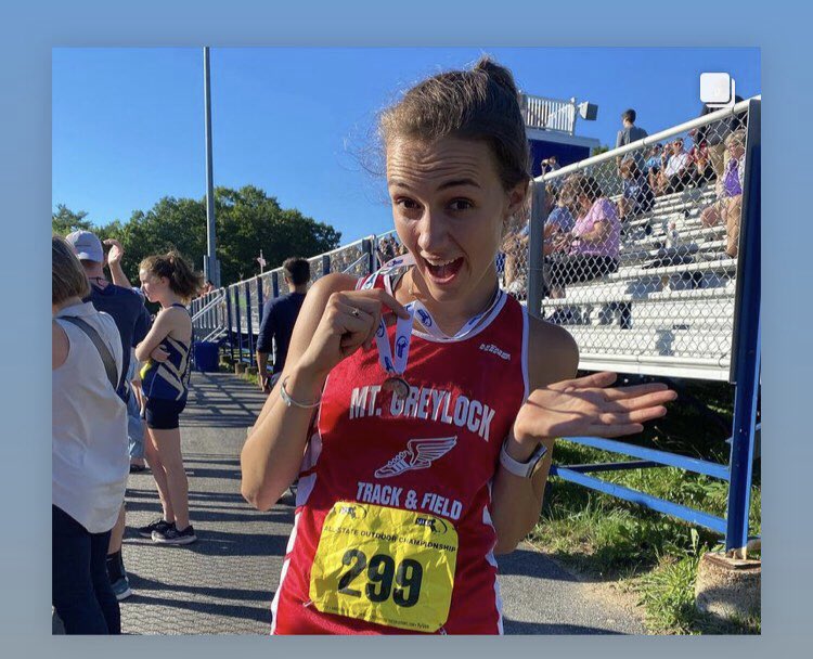 Big congrats to Elizabeth Dupras on her 6th place finish in the State Pentathlon! Impressive! #mountiepride