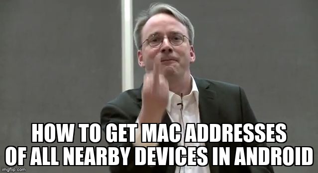 overflow_meme's tweet image. How to get MAC addresses of all nearby devices in Android stackoverflow.com/questions/6812… #esp8266 #macaddress #arduino #nodemcu #android