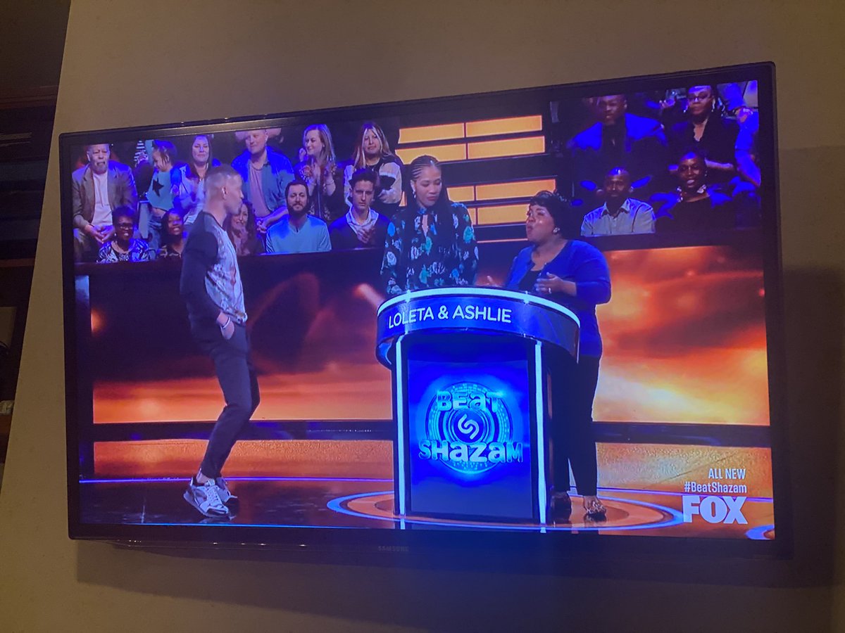 DrKDArmstrong's tweet photo. Proud principal! So proud of two of our teachers who did an amazing job on the game show Beat Shazam tonight! They represented themselves, their families, and also the Hadley Nation! #WeARE Hadley https://t.co/54NfsnLcOA