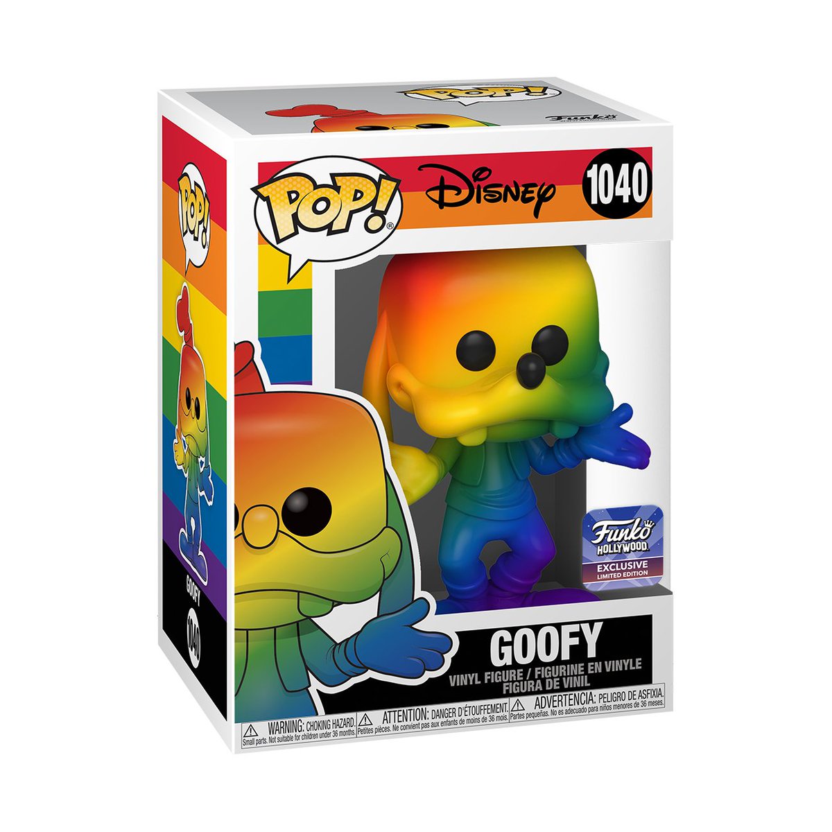Funko's tweet photo. RT and follow @OriginalFunko for the chance to WIN a Funko Hollywood exclusive Disney Goofy Pride Pop! #Funko #FunkoPop #Pride #Goofy #Disney https://t.co/NbXSTanFQD