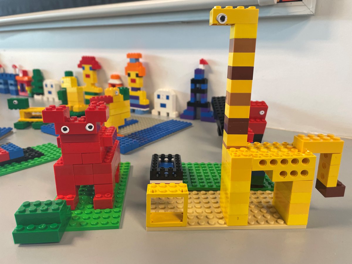 LEGO animal masterclass with the Year 1 students! Loving the blue mother and baby octopus #STEAM #Makerspace #LEGO #GirlsWhoCode #WomeninSTEM #creativity