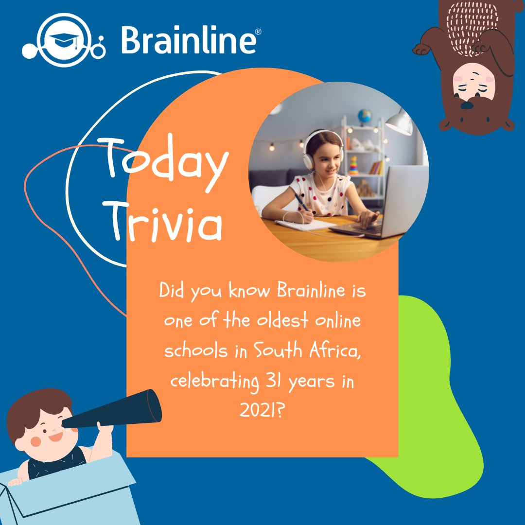 myBrainline's tweet photo. We would like to share some interesting Brainline Trivia with you! #mybrainline #fridaytrivia #onlineschool https://t.co/PRDBAEurKU