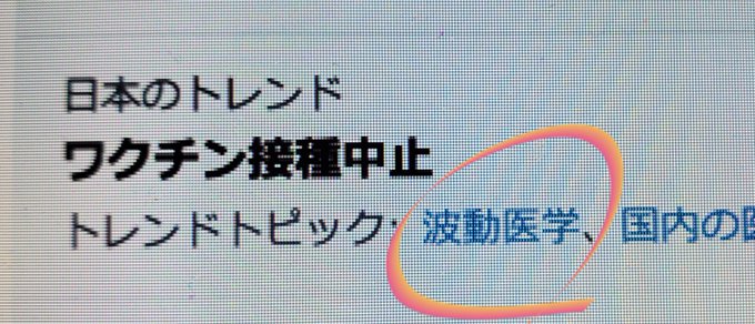 ワクチン接種の中止を訴える反ワクチン医師団のプロフィールを見たら 波動医学 の他にも量子力学カウンセリング 遠隔気功 バイオレゾナンス医療 波動送波器レヨコンプps10 波動発生装置 テラトロンなど X星人の秘密兵器みたいなワードが並んでいるので近づかない