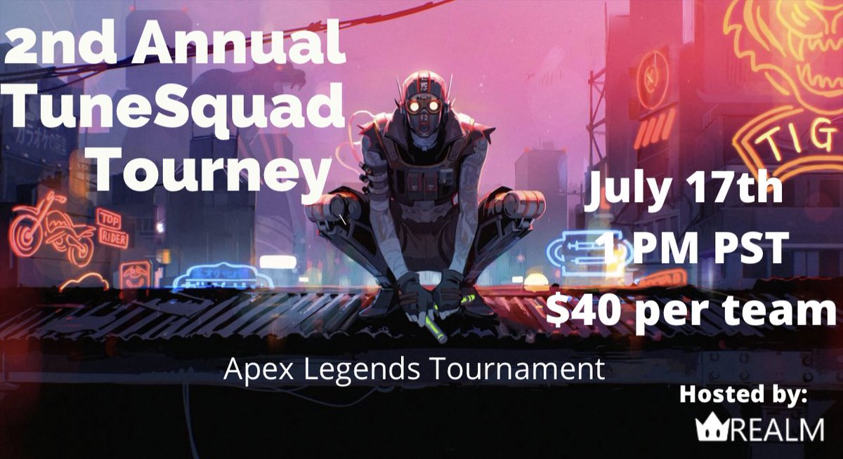 There’s still time to sign up! 600 dollars for 1st  place 40 dollars per team therealm.gg//register.php?…