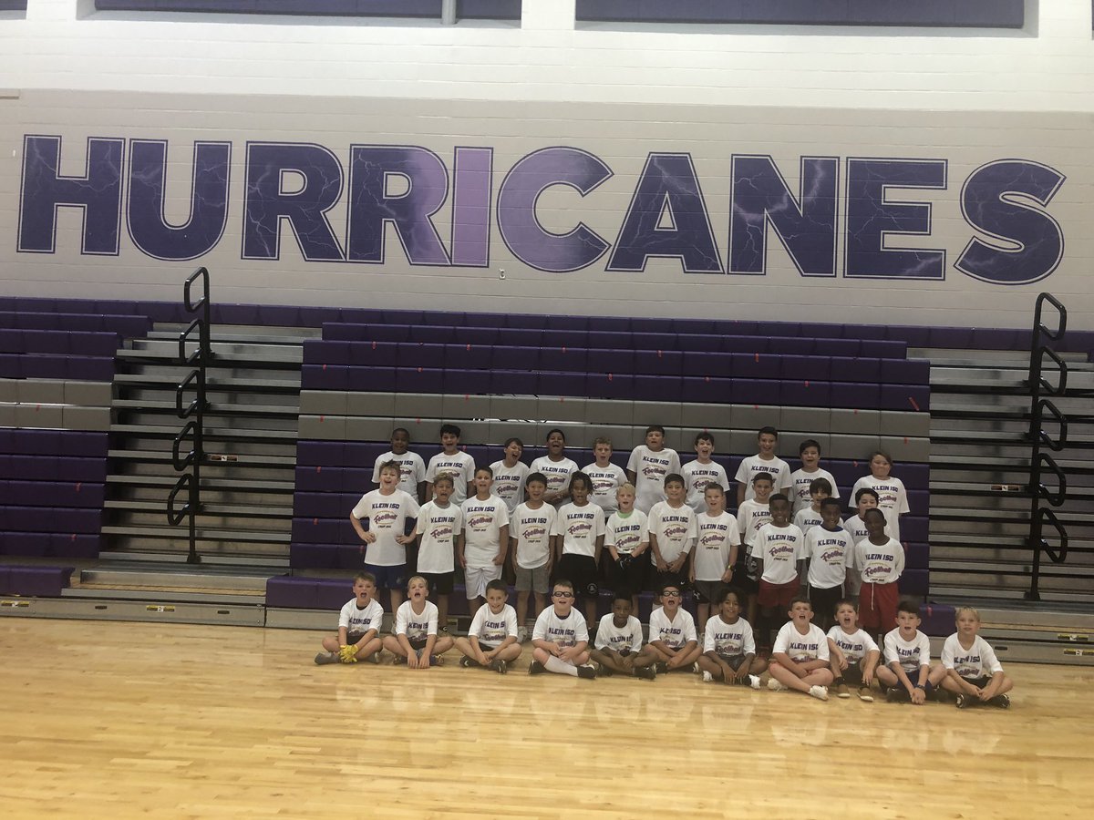 KLEINCAINFB's tweet photo. Our @KleinCain Future 🏈Hurricanes had a great week at camp! 
The future is bright! #REIGNCAIN https://t.co/kKLNeH57Ih