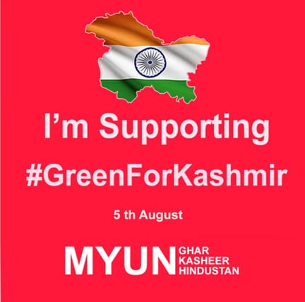 RisingKashmir10's tweet photo. #GreenForKashmir https://t.co/5ZBy30HKg0