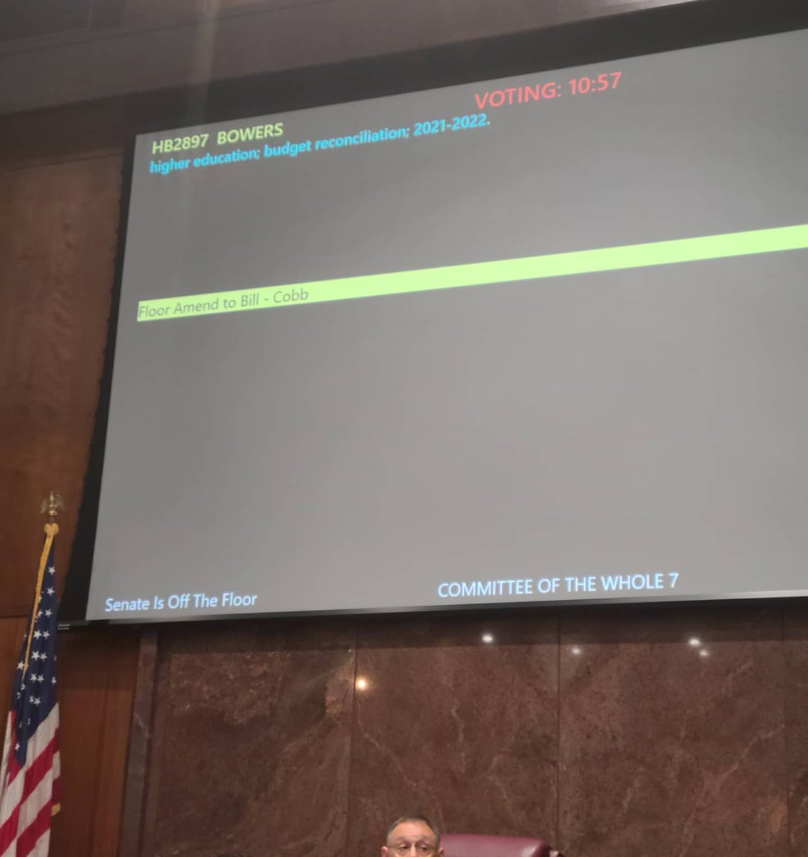 reginaldbolding's tweet image. Still at the State Capitol debating this misplaced priority driven budget. This #AZBUDGET bill literally prohibits higher education campuses from taking any COVID-19 precautions to protect their students. #AZLeg