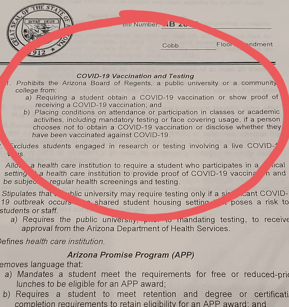 reginaldbolding's tweet image. Still at the State Capitol debating this misplaced priority driven budget. This #AZBUDGET bill literally prohibits higher education campuses from taking any COVID-19 precautions to protect their students. #AZLeg