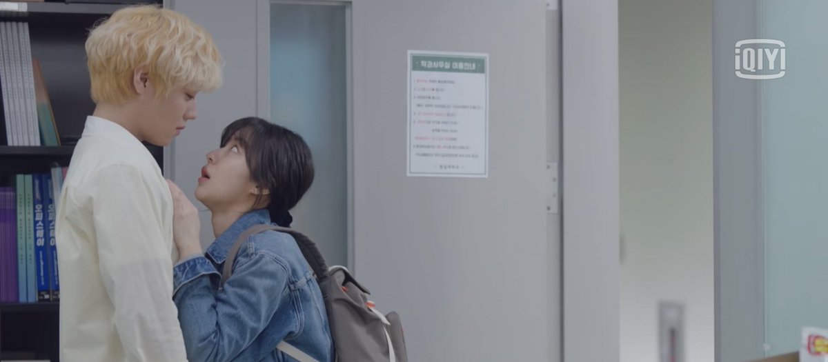 kdramasunrise's tweet photo. their first encounter IS THIS 🤣 #AtaDistanceSpringisGreenEp1 https://t.co/PrGV8fV2aP