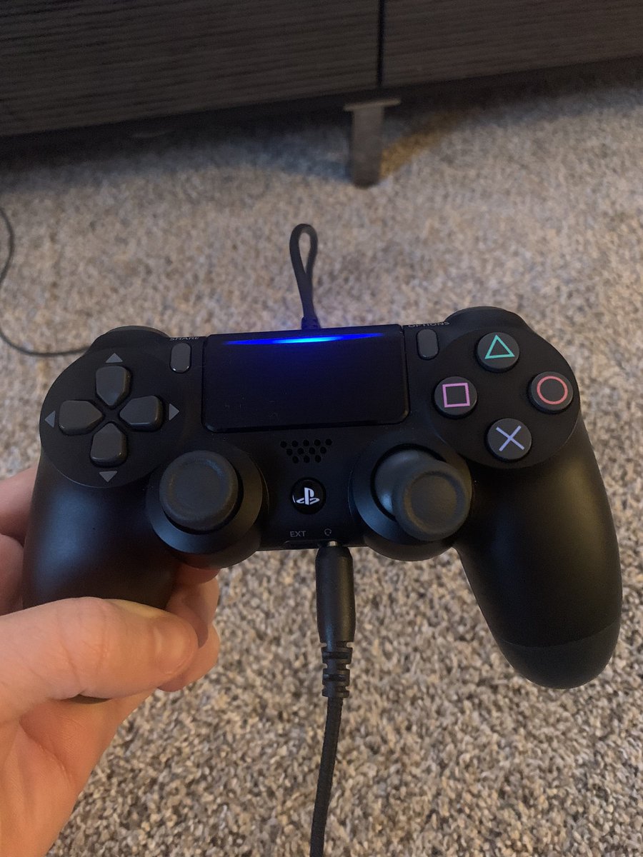 jfruhschien's tweet photo. @PlayStation just bought a new controller in April and the joystick is sticking.  Hopefully there’s a warranty on on this? https://t.co/4syF7zOJEL