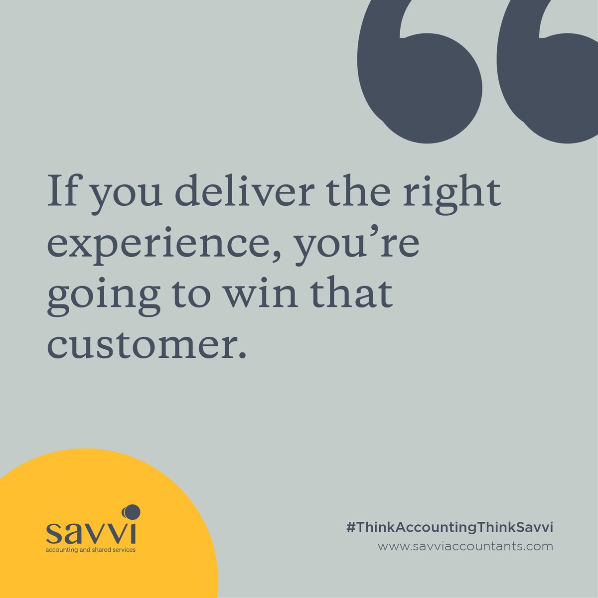 SavviAccountant's tweet photo. Best customer service is the key to winning a customer/client. Are you offering a better experience to your customers?

#inspirationalquotes #businesstips #thinkaccountingthinksavvi https://t.co/0P9TS7hayA
