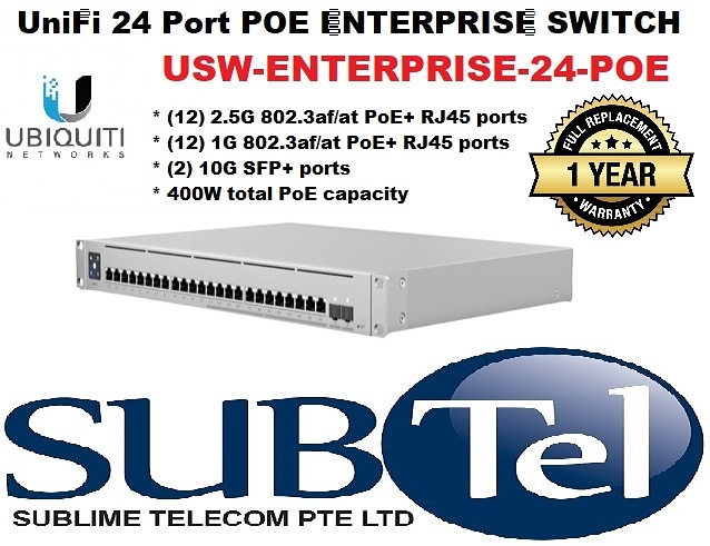 SublimeTelecom's tweet image. Latest Unifi Switch-USW-Enterprise-24-POE @$1380!!!