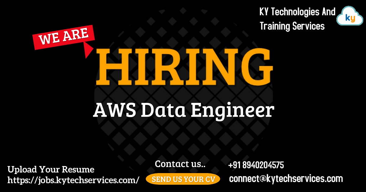 KYTechnologies's tweet image. #aws #awsdata #awsdataengineer #data #dataengineer #dataengineering #job #jobs #job2021#newjob