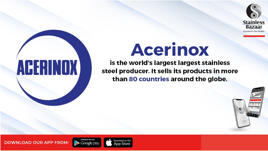 StainlessBazaar's tweet photo. Known worldwide as one of the most competitive groups in the stainless steel manufacturing, Acerinox is the first world producer, with a melting output of 3.5 million Mt.
#StainlessBazaar #SSIndustryFactoids #Global #Facts #OneNationOneMarket #StainlessSteel #India https://t.co/axuc0gEVJW
