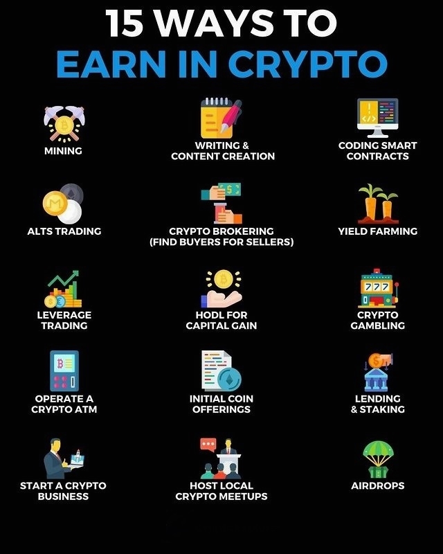 Let’s face it–everyone wants to earn some cryptocurrency. We don’t want to miss out on another spike in the price of crypto coins.Earning crypto is not that hard! This is just a short list of different ways to earn Bitcoin and other Cryptocurrencies ⁠
⁠
⁠
