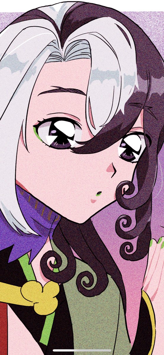 道満とぐだちゃん 修正に修正を重ねてなんとか雰囲気90年代少女アニメ風目指したん 𝕞𝕠𝕒 原稿のイラスト