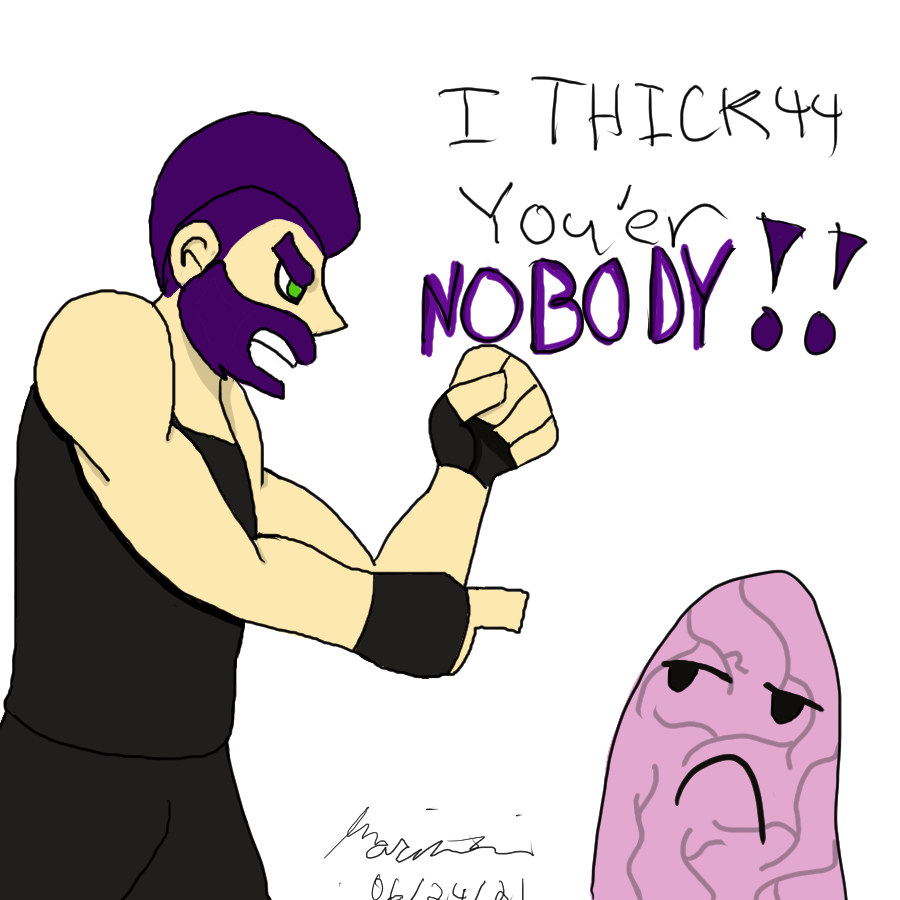 Thank you for the awesome doodle LunaMare on the Neebs Gaming Discord (no Twitter, so posting with permission)! The tumor looks so sad! Get out of here, tumor! <3