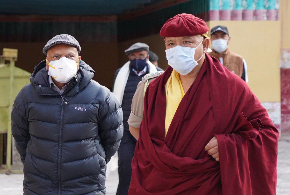 Drukpa's tweet photo. The Honorable Lieutenant Governor of UT Ladakh R.K. Mathur visited the landmark Hemis Monastery yesterday, where the annual Hemis Festival recently took place.
#Ladakh #UTLadakh #Hemis #HemisGompa #HemisLadakh https://t.co/SLD4uoNzWx