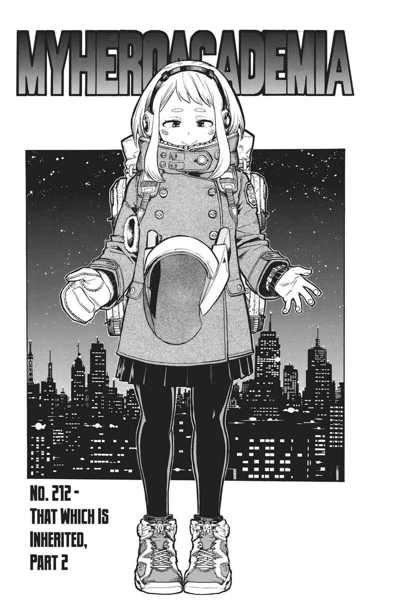 Started reading My Hero from chapter 212.

I REALLY like this cover chapter. #MyHeroAcademia 