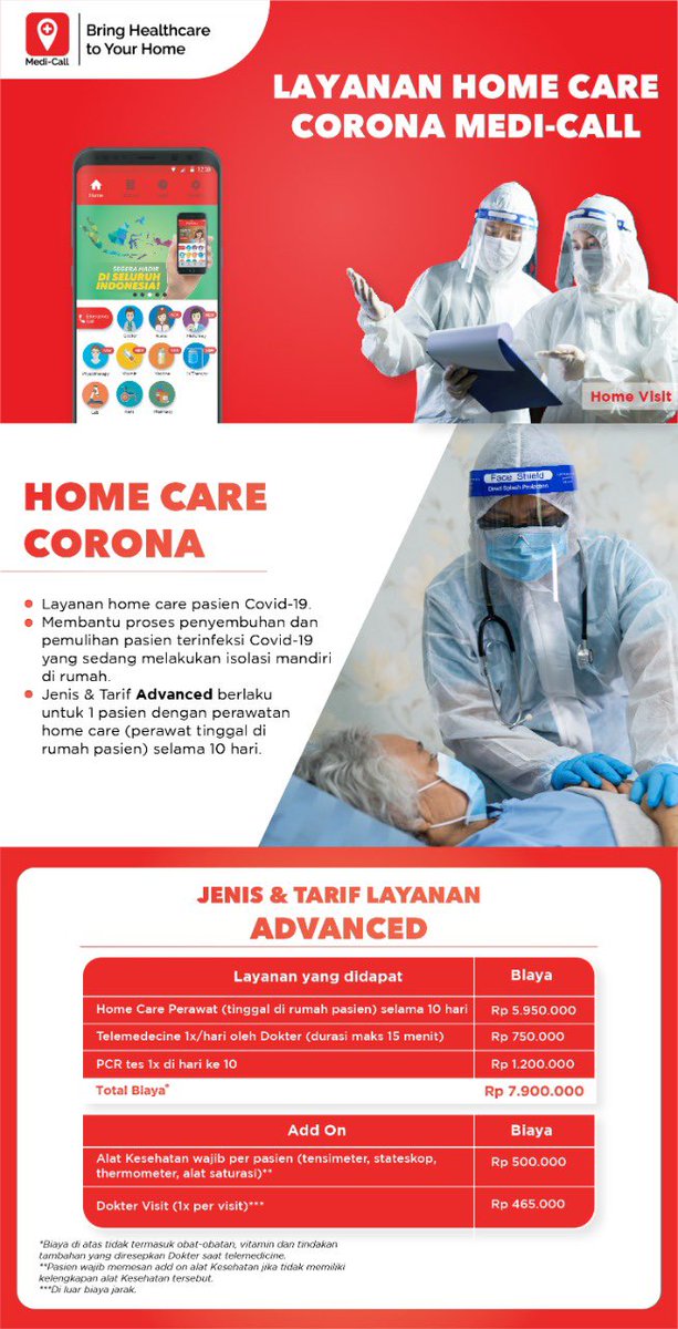 MayangSchreiber's tweet photo. Ini ada 2 layanan home care untuk pasien COVID-19. Saya tidak tahu apakah mereka sudah full, tapi mungkin worth it untuk dicoba dihubungi. https://t.co/QU0bEHTAFD