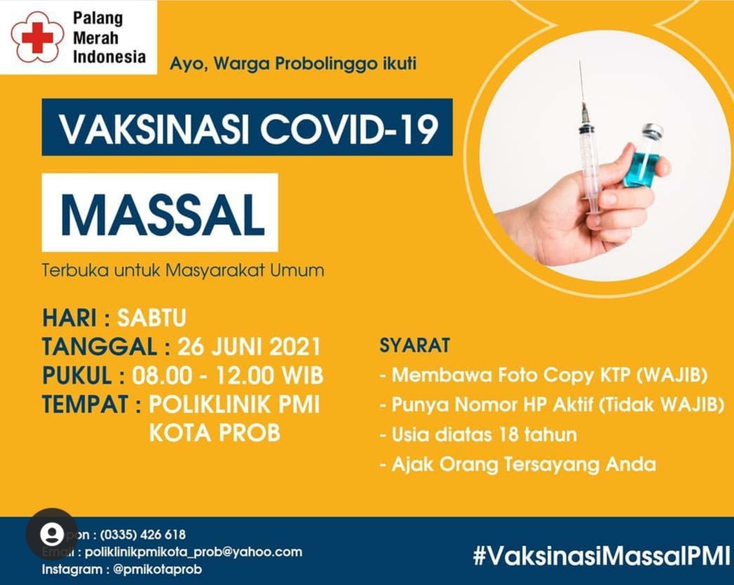 Ayoo ajak semua orang.. anda sehat orang lain sehat juga
<a href="/JatimPemprov/">Pemprov Jawa Timur</a> <a href="/KhofifahIP/">Khofifah Indar Parawansa</a> <a href="/detikcom/">detikcom</a> <a href="/EmilDardak/">Emil E Dardak</a> <a href="/e100ss/">Radio Suara Surabaya</a> <a href="/jawapos/">Jawa Pos</a> <a href="/arifinmhadi/">Arifin Muh. Hadi</a> <a href="/DPR_RI/">DPR RI</a> <a href="/antarajatimcom/">Antara Jatim</a> <a href="/Divisi_PB_PMI/">IG : berita_bencana 🔴</a> <a href="/Disaster_Law/">IFRC Disaster Law</a> <a href="/kemkominfo/">Buka rekening dapat 150rb? DM!</a> <a href="/KominfoJatim/">DISKOMINFO JATIM</a> @bpbd_kabprob <a href="/kompascom/">Kompas.com</a>