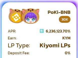 Kiyomi #UPDATE PoKi-BNB Ki LP

You need to add PoKi-BNB Ki LP through KiSwap.