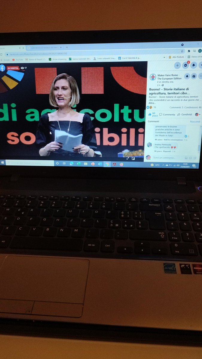 Già 5000 persone hanno seguito l'evento #BuonoSostenibile 
Guardalo anche tu sulla pagina FB di <a href="/MakerFaireRome/">Maker Faire Rome - The European Edition</a> 
#SummitDialogues #DietaMediterranea #cibo #foodSystems #UNFSS2021 #SDGs #2030Agenda