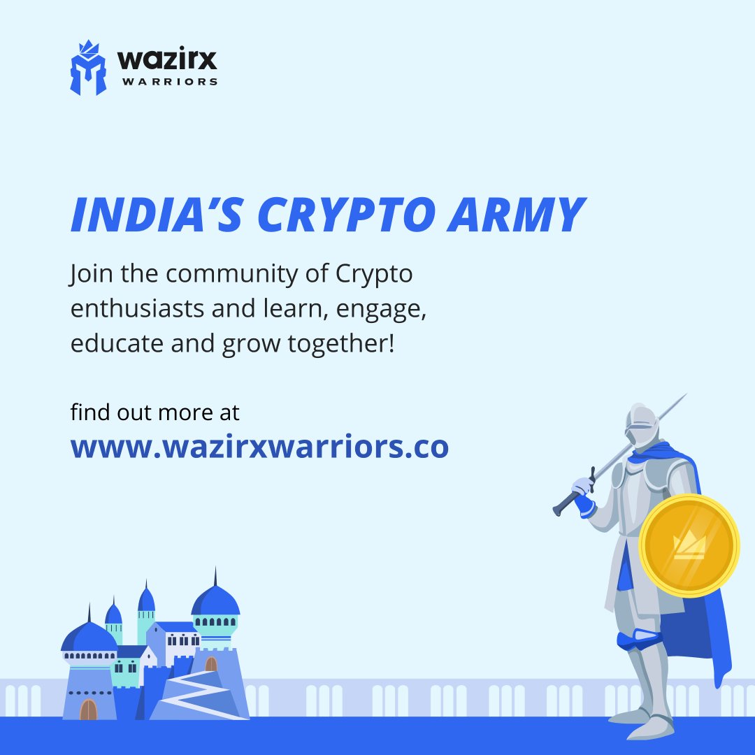 HackOnHQ's tweet image. Join the #WazirXWarriors Program if you're a crypto enthusiast who is looking to educate the community! ❤️
Know more: wazirxwarriors.co
🎉 GIVEAWAY ALERT!
Re-tweet this to help us spread the word and a chance to win a cool #WazirXWarriors tee-shirt! 👕
@WazirXIndia