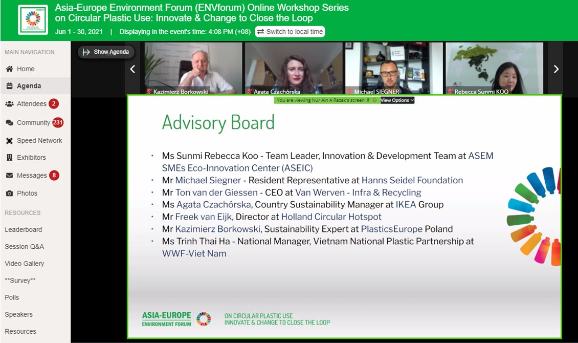 aseforg's tweet image. 👏It’s a wrap for♻️#Workshop3 to turn ideas into action! Kudos to all participants esp “Environment &amp;amp; Health” &amp;amp; “Biz Model &amp;amp; Infrastructure” for winning best presentations!
👉Subscribe @ENVforum: bit.ly/envws21
@aseforg @Asia_HSF @_ASEIC @IGES_EN @SEI_Asia @HSSde