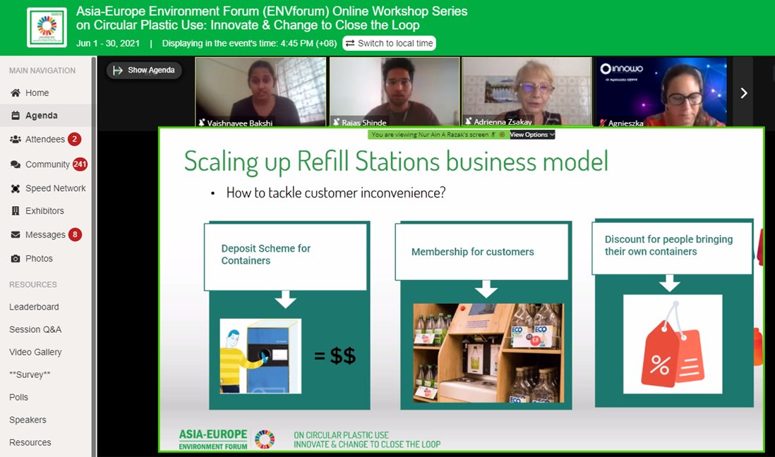 aseforg's tweet image. 👏It’s a wrap for♻️#Workshop3 to turn ideas into action! Kudos to all participants esp “Environment &amp;amp; Health” &amp;amp; “Biz Model &amp;amp; Infrastructure” for winning best presentations!
👉Subscribe @ENVforum: bit.ly/envws21
@aseforg @Asia_HSF @_ASEIC @IGES_EN @SEI_Asia @HSSde