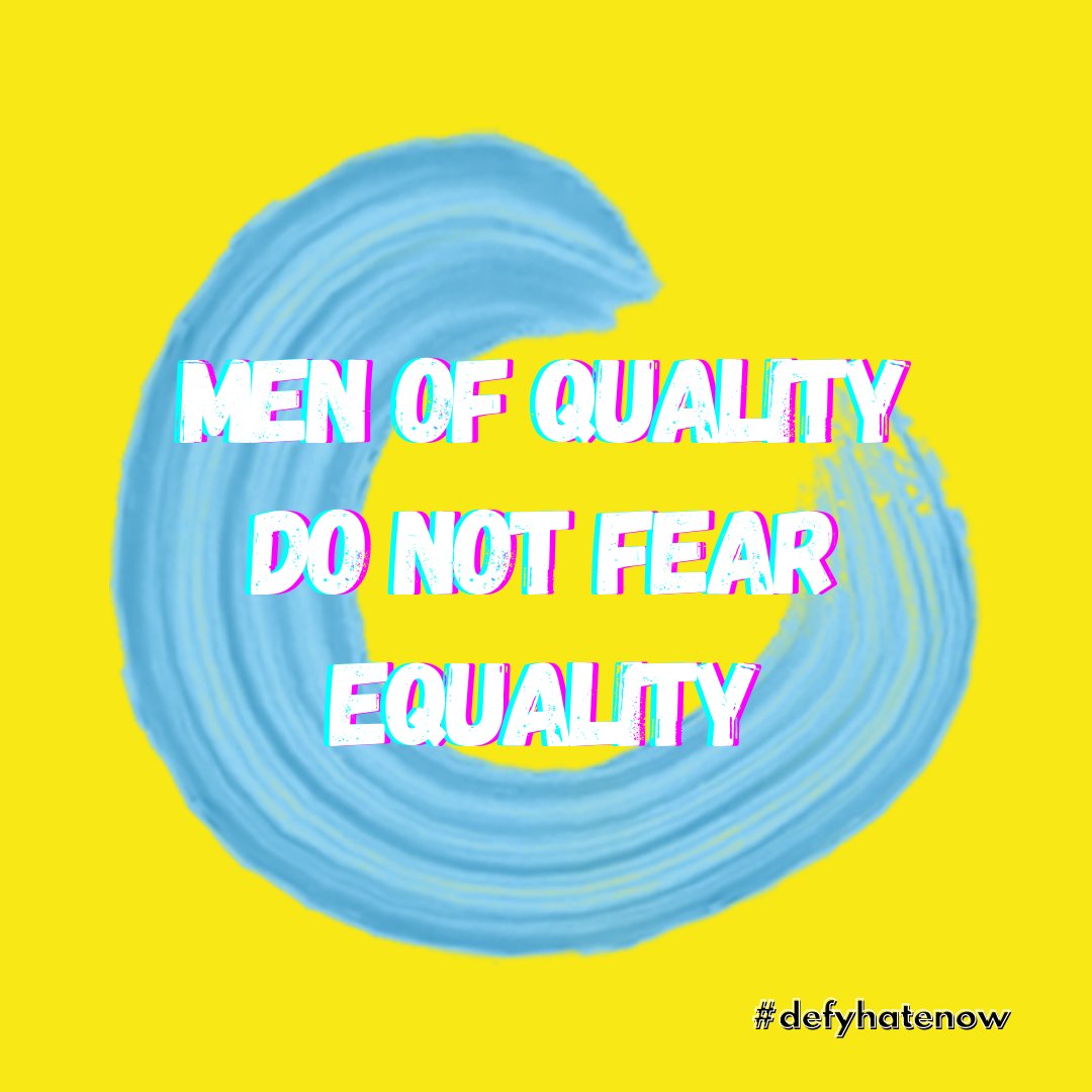 defyhatenow's tweet photo. #FeministFriday
Feminism is not here to dictate to you. It is not prescriptive, it is not dogmatic, all we are here to do is to give you a CHOICE. If you want to run for prime minister, you can, if not, thats great too. Gender Equality is your issue too, MEN &amp; WOMEN
#defyhatenow https://t.co/C2YXiUjzrG