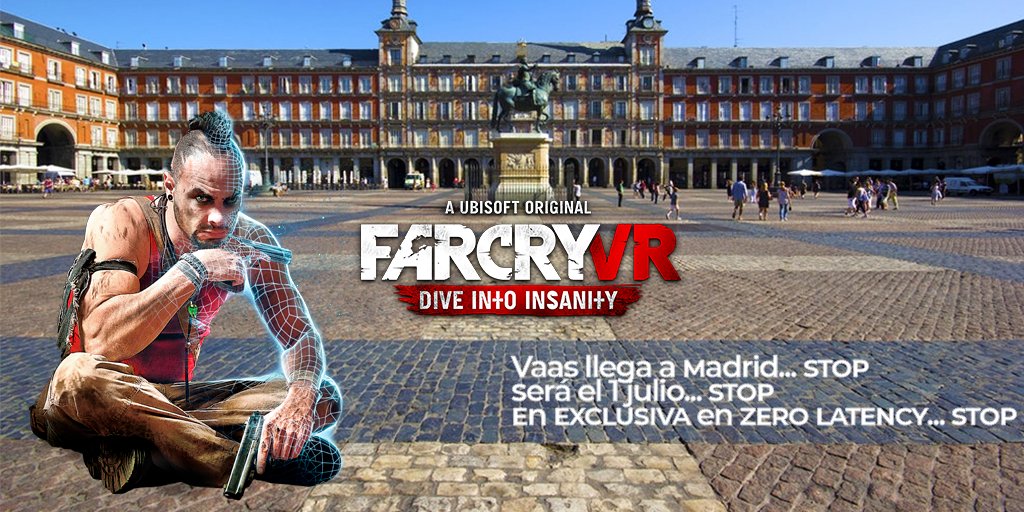 ZeroLatencyES's tweet photo. 🔫 ¿Un cara a cara con Vaas? de la mano de @Ubisoft llega a Madrid #FarCryVR en exclusiva en @zerolatencyVR disponible desde el 1 de Julio‼️
@buendiaenmadrid os animáis? hay que reservar ya para ser de los primeros
🎟️ https://t.co/6XzLL819I1
#VaasMadrid #VREspaña #UbisoftVR https://t.co/B68eQk9yU4