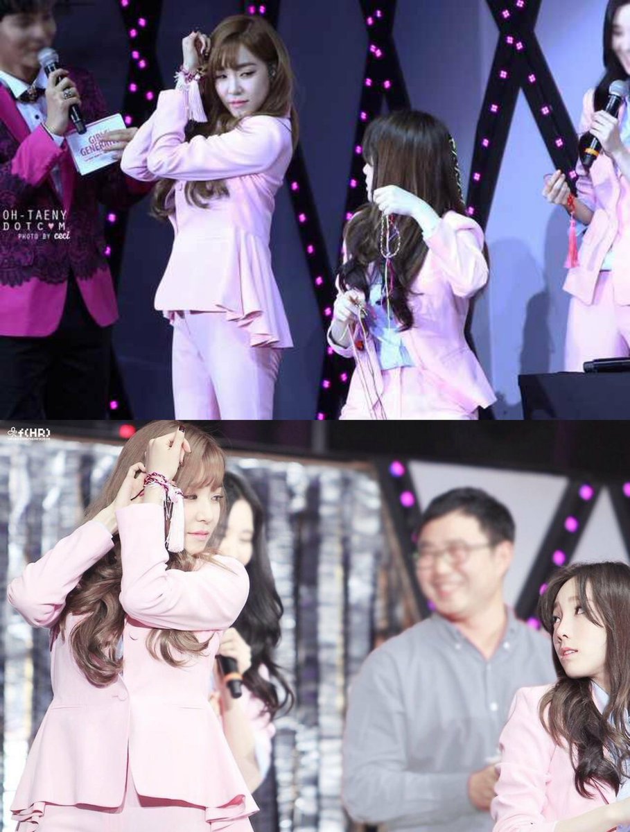 Tiffany: taetae, look!
Taeyeon: errrr... what are you doing?