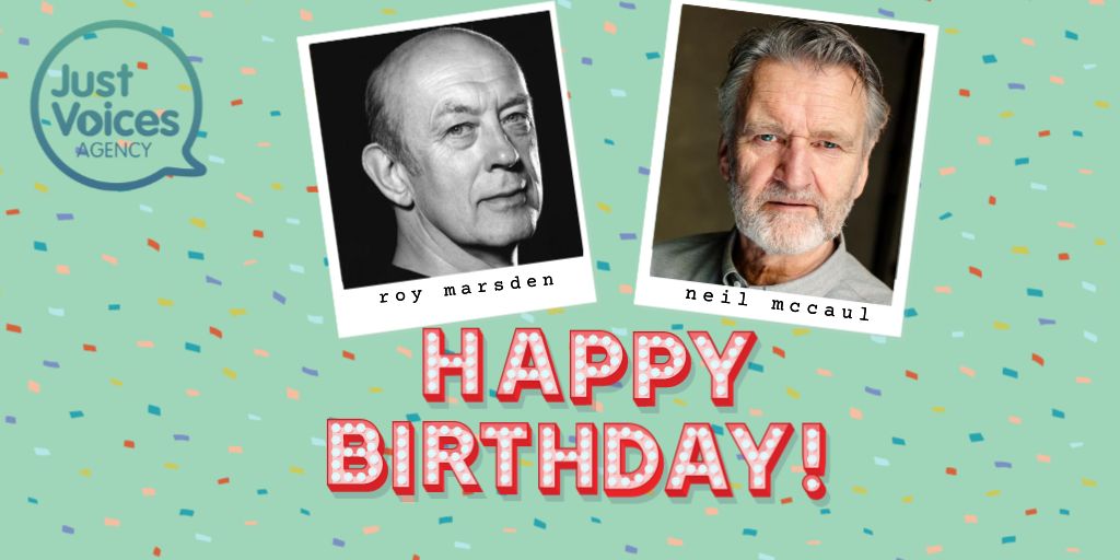 JVAgency's tweet photo. Happy Birthday Roy Marsden & @MrNeilMcCaul!
https://t.co/xqVCuHfdca
https://t.co/yiQLJL7FAM
#RoyMarsden #NeilMcCaul #JustVoices #BritishVoiceover #UKVoices #LondonVoiceover #HomeStudio #Voiceover https://t.co/Cim3D3Zavr