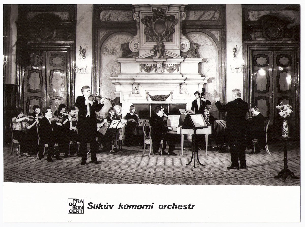 SukOrchestra's tweet photo. “The name of Josef Suk is a mark of top artistic quality, regardless of whether we mean the composer or the violinist. It represents an honour, an opportunity, a commitment.”  
>> 1980s 
#chamberorchestra #Prague #CzechRepublic #Suk #Dvorak #music #musician #violin #artist https://t.co/986BhcVddZ