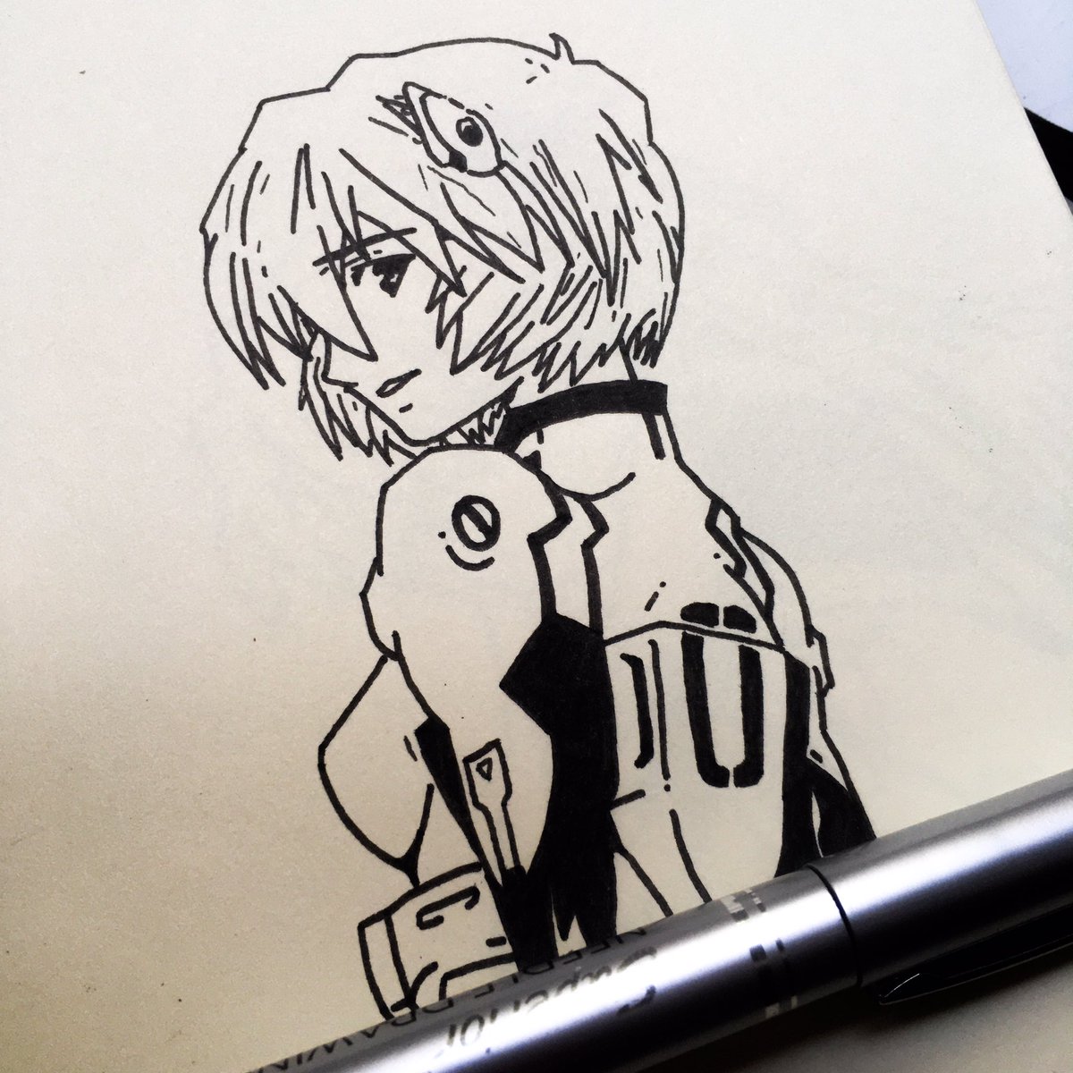 waveksart's tweet photo. This is how I drew Rey
•
•
•
#наруто #аниме #манга #рисование #арт #скетч #рисунок #naruto #anime #manga #drawing #art #sketch #Evangelion #Rey #рэй #евангелион https://t.co/kSINLATPv6