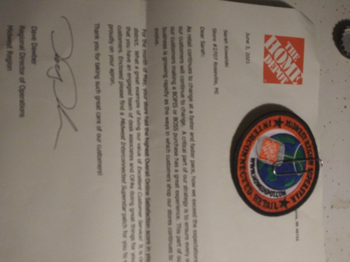 Sarah Kowalski (@sarahkowalski18) on Twitter photo Last day at Roseville 2707 home depot. Bitter sweet for sure. Received this today! First one for me! I will proudly be wearing it Monday at my new store 2725! <a href="/yvonne_2707HD/">Yvonne V</a> <a href="/Evangerine2/">Evangerine</a> @ScottKrebs2707 <a href="/paulscag2734/">Paul Scaglione</a> <a href="/HDJoshCarpenter/">Josh_Carpenter</a> <a href="/Barrington_Phi/">Barrington P.</a> @XKerrigan <a href="/JulieGiattino/">Julie Giattino</a> Last day at Roseville 2707 home depot. Bitter sweet for sure. Received this today! First one for me! I will proudly be wearing it Monday at my new store 2725! <a href="/yvonne_2707HD/">Yvonne V</a> <a href="/Evangerine2/">Evangerine</a> @ScottKrebs2707 <a href="/paulscag2734/">Paul Scaglione</a> <a href="/HDJoshCarpenter/">Josh_Carpenter</a> <a href="/Barrington_Phi/">Barrington P.</a> @XKerrigan <a href="/JulieGiattino/">Julie Giattino</a>