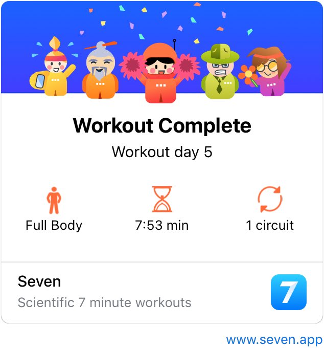 moustafam55's tweet photo. Just finished workout day 5 with @SevenWorkouts! https://t.co/xIkh5I8eGs