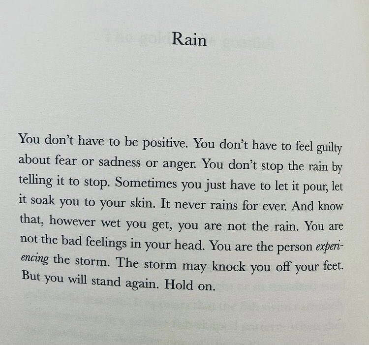The rain last night reminded me of this By Matt Haig. #mentalhealth #rain