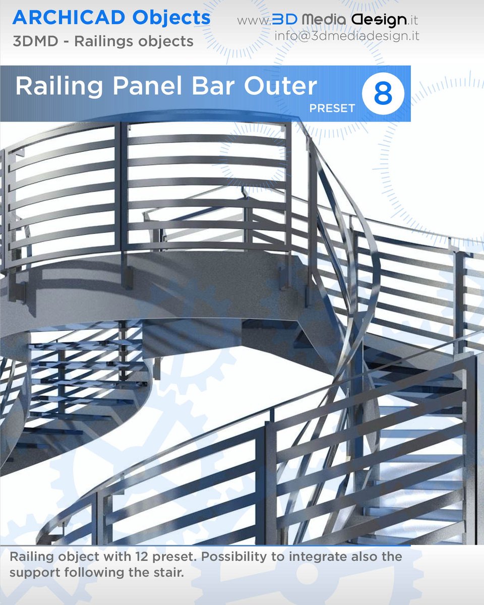 Archicad Railing Objects
3DMediaDesign - Update v.4.6 available

3dmediadesign.it/objects.html

#Archicad #fRailing #Graphisoft #BIM #Buildinginformationmodieling #BIMX #ArchicadUser #archicadrender #Buildinginformationmodeling #archicaddesign #Archicad24 #OpenBIMhdr #BIMcloud