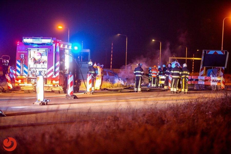 Persoon zwaargewond bij botsing met pijlwagen Kornwerderzand