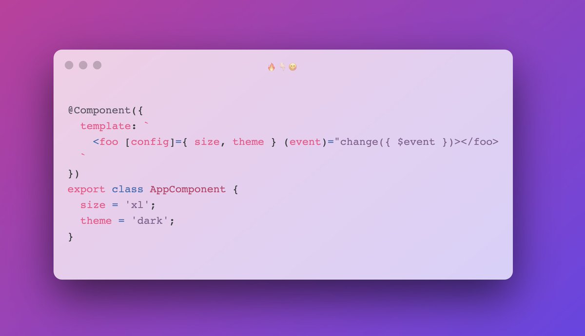 A great addition in <a href="/angular/">Angular</a> v12.1.0 - shorthand property declarations in templates!